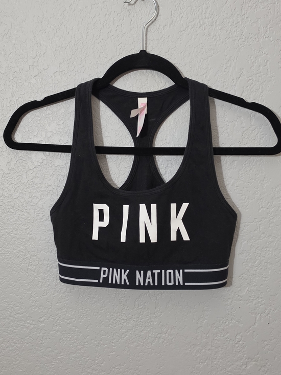 Victoria's Secret Other - Victoria's Secret PINK Black and White Racerback Sports Bra Womens Small